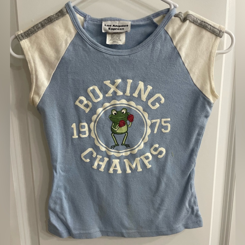 Vintage juniors T-shirt with frog